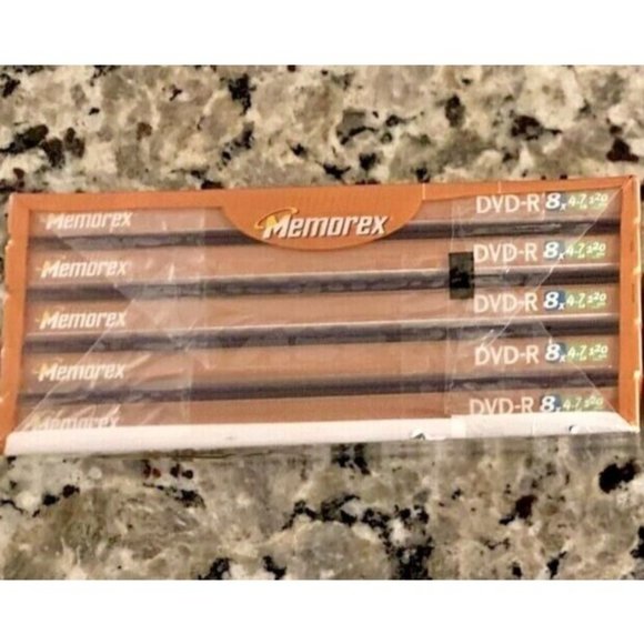Memorex 5 PACK DVD+R 8X 4.7GB Media Recordable 120 Min ~  BRAND NEW SEALED - Picture 6 of 6